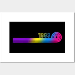 1983 Retro Vintage Year Design Posters and Art